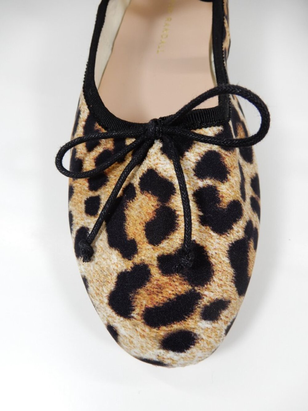 LOEFFLER RANDALL Leonie Soft Ballet Flats Size 7 Leopard Jersey Bow NEW - Picture 7 of 13